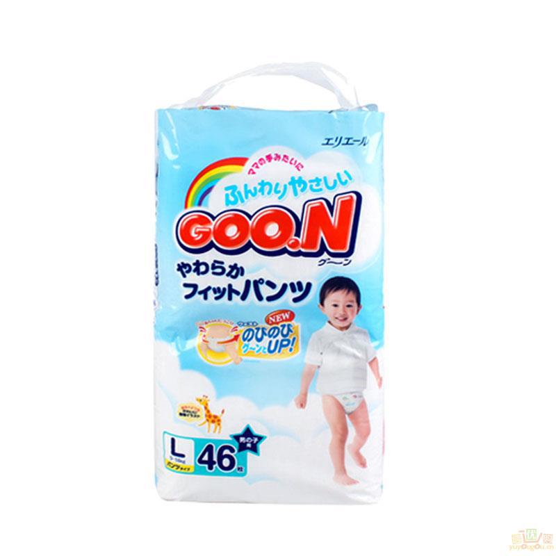 日本进口男宝拉拉裤-GOO.N大王 拉拉裤L46 男