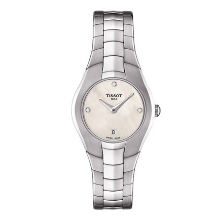 新品 全球联保天梭T-ROUND系列手表 T096.009.11.116.00 石英女表