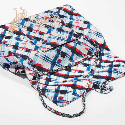 Chanel/香奈儿chanel女包16春款印花帆布单肩包A91169Y60683MC071