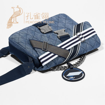 Chanel/香奈儿chanel女包16春款帆布口盖单肩包A93314Y60531C4511 Chanel/香奈儿chanel女包16春款帆布口盖单肩包A93314Y60531C4511