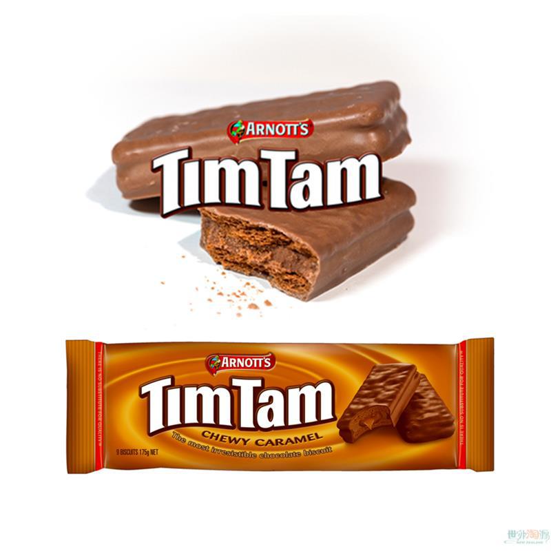 TimTam 巧克力太妃糖夹心饼干 175g TimTam 巧克力太妃糖夹心饼干 175g