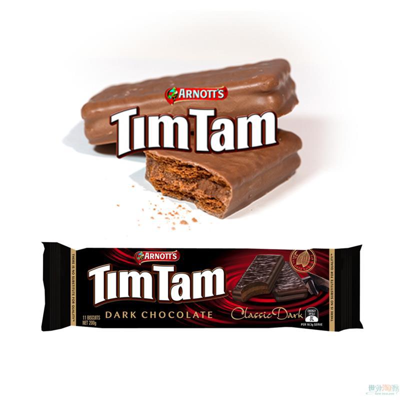 TimTam 经典黑巧克力夹心饼干 200g TimTam 经典黑巧克力夹心饼干 200g