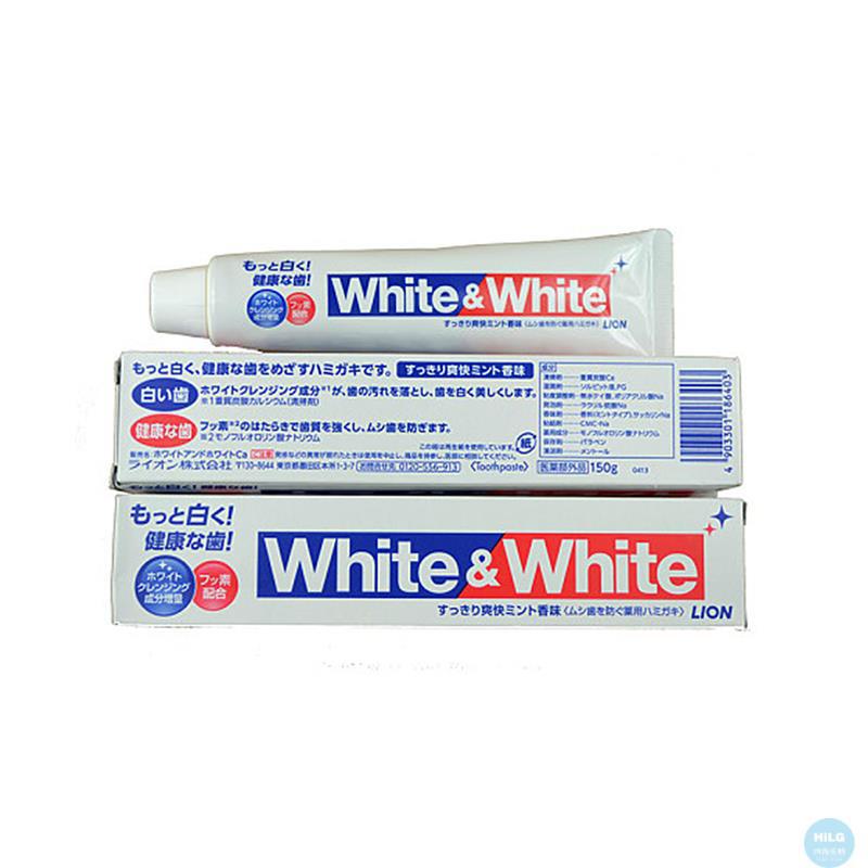 日本狮王white牙膏薄荷口味