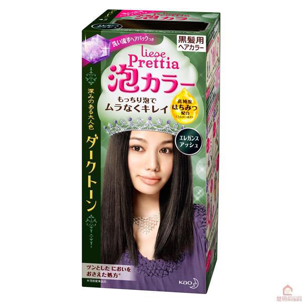 【楚玥境外】花王 泡沫染发剂 黑发用 绿色系高雅ASH