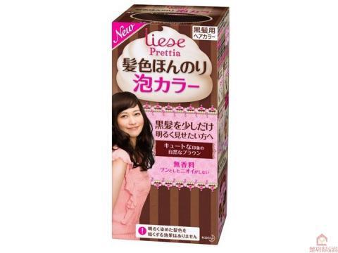 【楚玥境外】花王 泡沫染发剂 黑发用 黑色系明亮黑