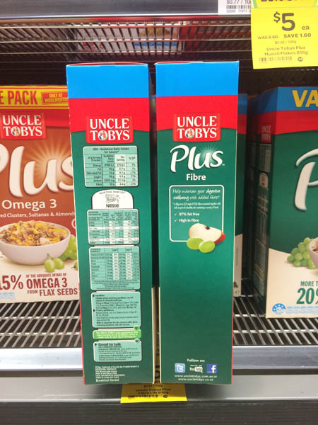 Uncle Tobys Branplus 525g Uncle Tobys Branplus 525g