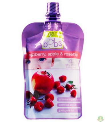 临期促销 BUBS 4个月 覆盆子苹果玫瑰果 果泥辅食【澳洲直邮】