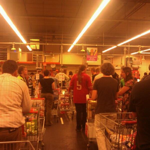 Photo taken at Colruyt by Bram V. on 9/10/2011