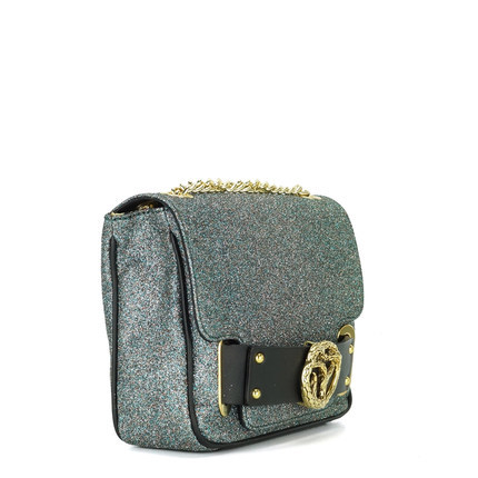 正品 JUST CAVALLI 卡沃利女士时尚拼色包盖单肩斜挎包 S11WF0103