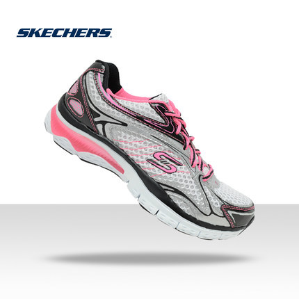 Skechers斯凯奇时尚女鞋 潮流透气休闲鞋 车缝线撞色系带鞋12146