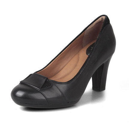 CLARKS女鞋 其乐甜美单鞋浅口纯色真皮正装时尚高跟鞋皮鞋 CLARKS女鞋 其乐甜美单鞋浅口纯色真皮正装时尚高跟鞋皮鞋