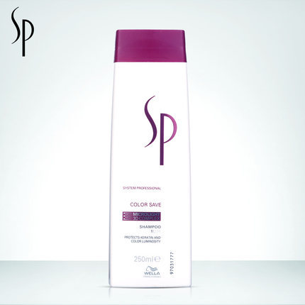 德国威娜wella SP 固色绚彩洁发乳250ml护色烫染后修复进口洗发水