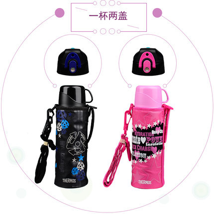 正品膳魔师不锈钢儿童保温杯卡通保温保冷杯盖两用双盖FFR-801 正品膳魔师不锈钢儿童保温杯卡通保温保冷杯盖两用双盖FFR-801
