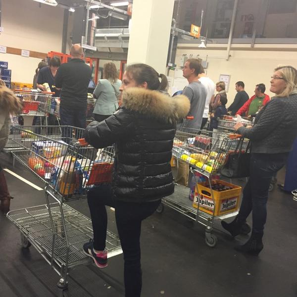 Photo taken at Colruyt by Sharon M. on 10/31/2014