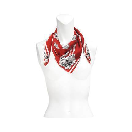 Kenzo Tiger 女士时尚围巾百搭 70x70 KEN005024 Kenzo Tiger 女士时尚围巾百搭 70x70 KEN005024