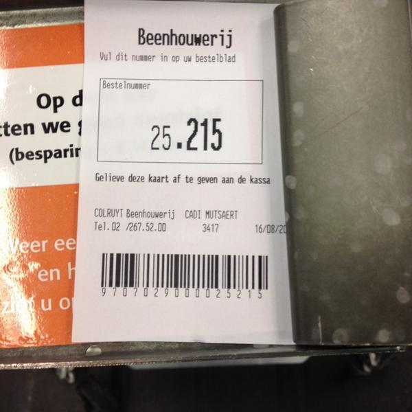 Photo taken at Colruyt by Vincent D. on 8/16/2014