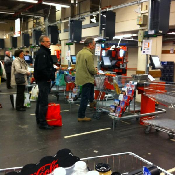 Photo taken at Colruyt by Olivier L. on 11/28/2011