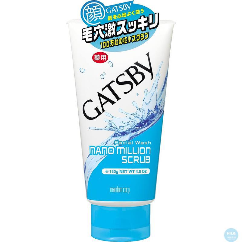 日本mandom 曼丹 GATSBY男士纳米磨砂洁面膏 浅蓝