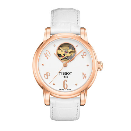 新品全球联保天梭手表心媛系列 自动机械女表T050.207.36.017.00