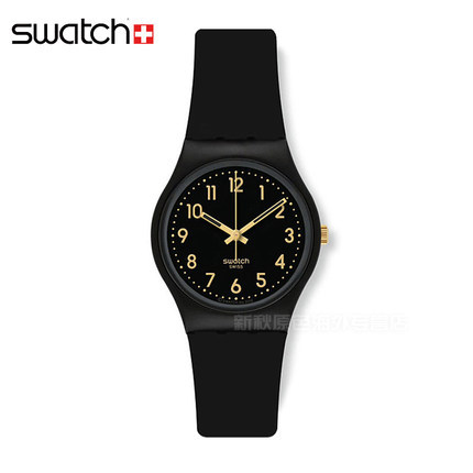 正品斯沃琪Swatch手表  男表女表石英表金色密码GB274