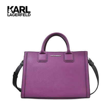 Karl lagerfeld欧美时尚简约牛皮女款手提包56kw3001