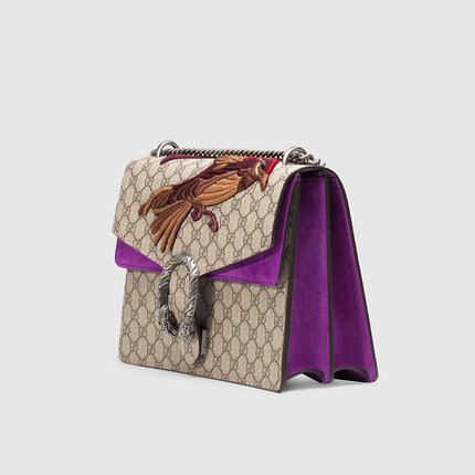 Gucci/古奇gucci女包15新款铜鸟刺绣中号单肩包400235 KHNUN 8789 Gucci/古奇gucci女包15新款铜鸟刺绣中号单肩包400235 KHNUN 8789