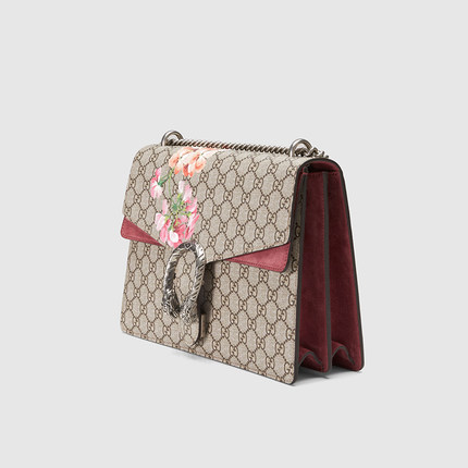 Gucci/古奇gucci女包15新款印花拼接中号单肩包400235 KU23N 8693 Gucci/古奇gucci女包15新款印花拼接中号单肩包400235 KU23N 8693