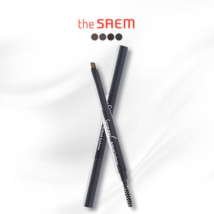 韩国the saem得鲜 双头自动旋转防水防汗方型眉笔防水防汗带眉刷 韩国the saem得鲜 双头自动旋转防水防汗方型眉笔防水防汗带眉刷