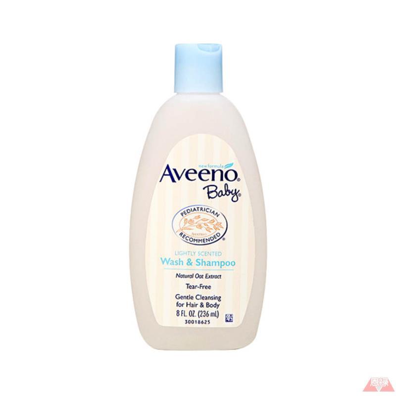 美国Aveeno Baby宝宝二合一洗发沐浴露236ml