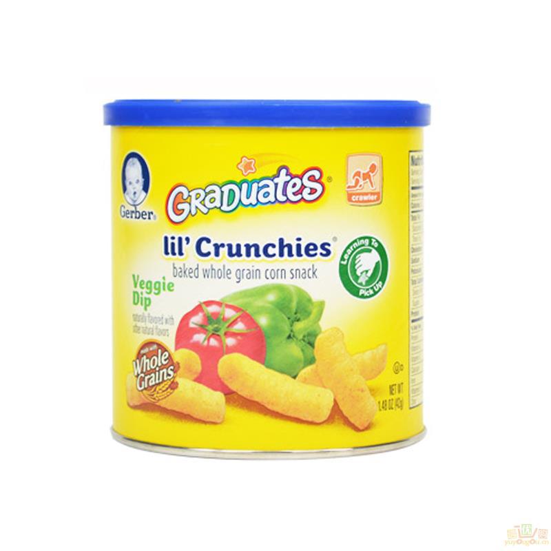 美国进口蔬菜泡芙-Gerber嘉宝 蔬菜泡芙条42g