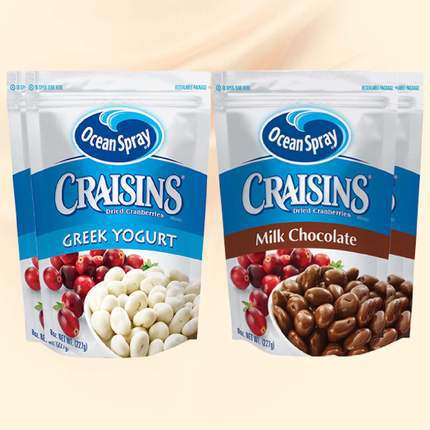 OceanSpray 美国 巧克力/酸奶 蔓越莓果干 227g*4包