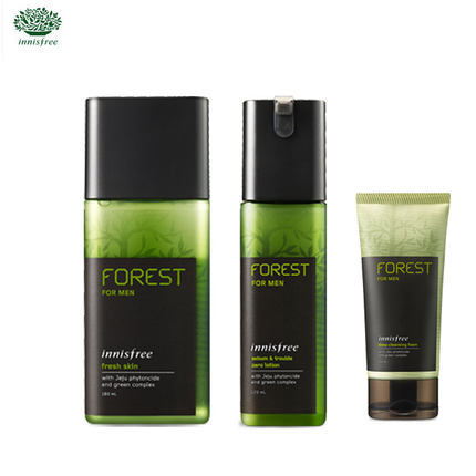 韩国正品innisfree/悦诗风吟森林男士爽肤水凝露组合官网直邮进口