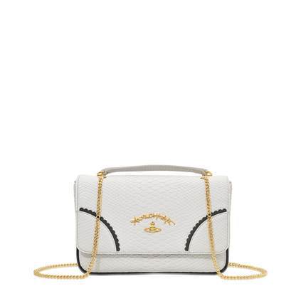 Vivienne westwood褶边蛇时尚单肩女包海外直邮法国官网直邮进口 Vivienne westwood褶边蛇时尚单肩女包海外直邮法国官网直邮进口