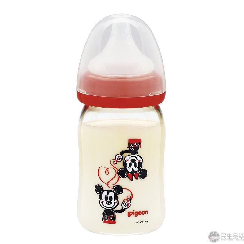 【民生品萃】Pigeon贝亲ppsu塑料奶瓶160ml米奇图案