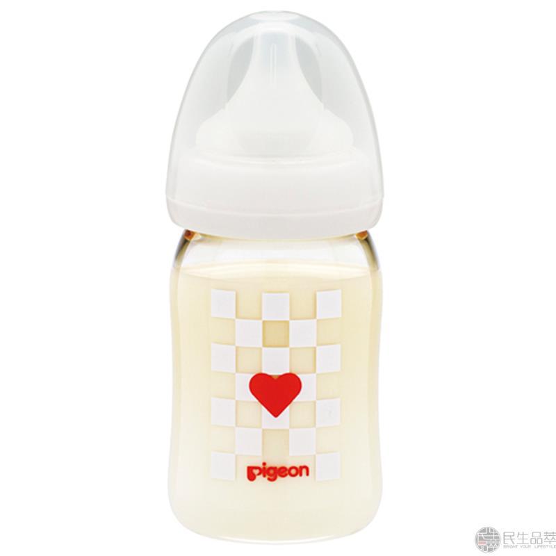 【民生品萃】Pigeon贝亲ppsu塑料奶瓶160ml格子图案 【民生品萃】Pigeon贝亲ppsu塑料奶瓶160ml格子图案