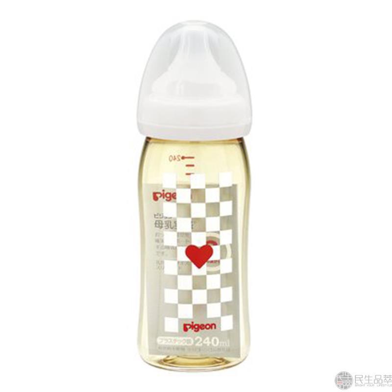 【民生品萃】Pigeon贝亲ppsu塑料奶瓶240ml格子图案 【民生品萃】Pigeon贝亲ppsu塑料奶瓶240ml格子图案