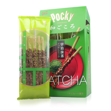 保税直发 日本格力高 Pocky巧克力饼干 宇治抹茶味 84.4g