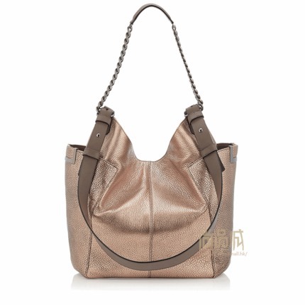 Jimmy Choo周仰杰15新款女包正品手袋鹿皮单肩包金属色ANNABMD