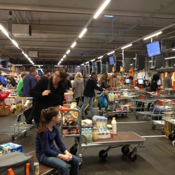 Photo taken at Colruyt by Asha L. on 10/11/2014