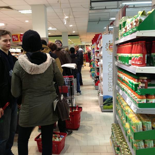 Photo taken at REWE by Ellen B. on 12/31/2012-德国柏林主干道118 Photo taken at REWE by Ellen B. on 12/31/2012