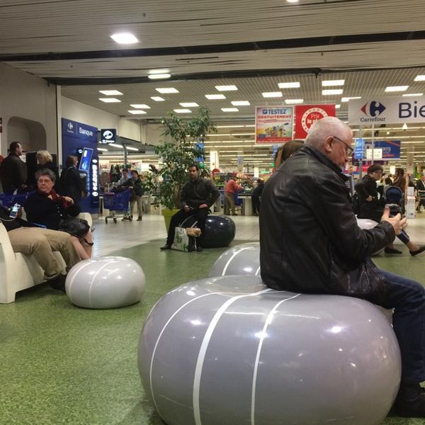 Photo taken at Carrefour by Gregory P. on 3/22/2014