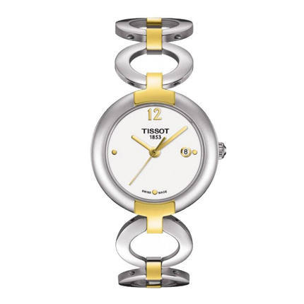 香港直邮 TISSOT天梭粉彩石英钢带女表T084.210.22.017.00