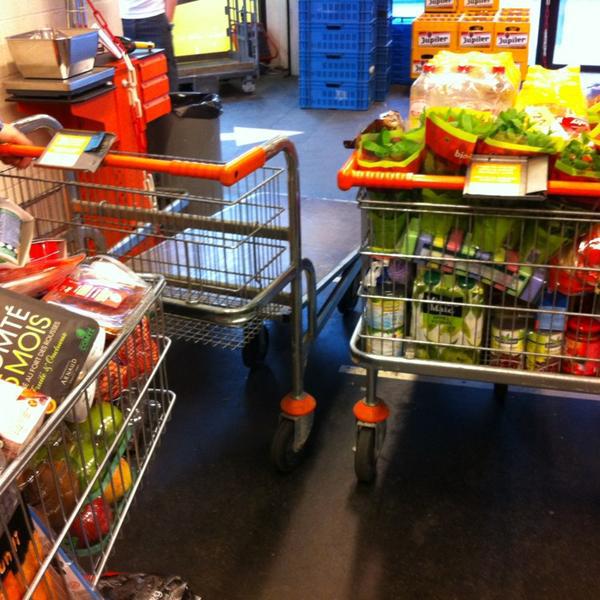 Photo taken at Colruyt by kelly C. on 5/8/2013