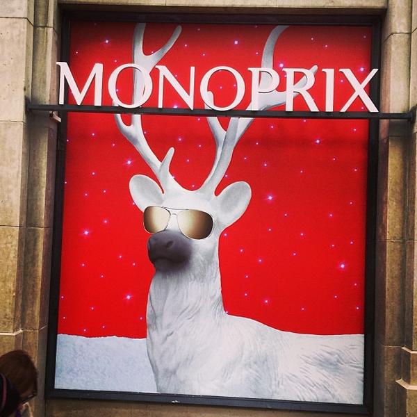 Photo taken at Monoprix by Jesse T. on 12/14/2013-法国巴黎香榭丽舍大街52号 Photo taken at Monoprix by Jesse T. on 12/14/2013