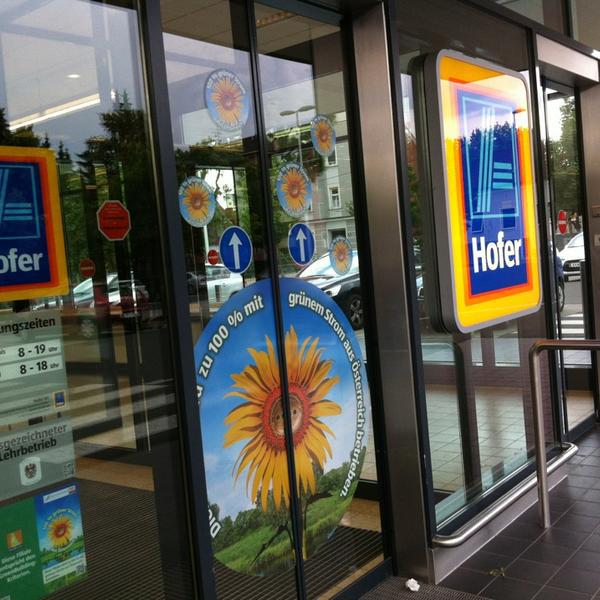 Photo taken at Hofer by Avni R. on 6/22/2013-奥地利施泰尔马克州格拉茨埃克特街54 Photo taken at Hofer by Avni R. on 6/22/2013