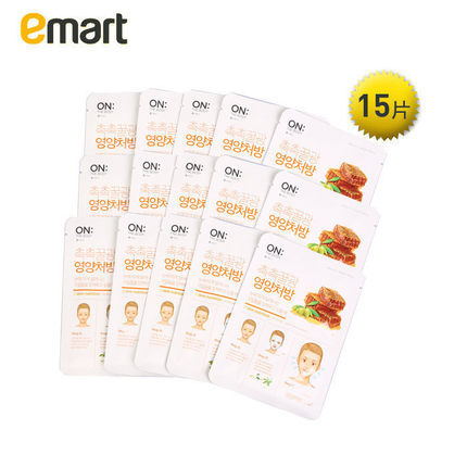 EMART海外LG健康生活on the body营养保湿面膜 20g*15无荧光剂