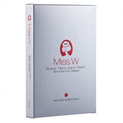 朵玺  MISS.W 红茶薏仁光感美白面膜 5片入-盒台湾官网直邮进口