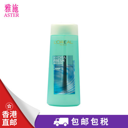 L'oreal/欧莱雅 女士水清新保湿爽肤水 200ml进口正品香港直邮 L'oreal/欧莱雅 女士水清新保湿爽肤水 200ml进口正品香港直邮