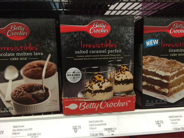 澳大利亚进口咸焦糖芭菲-Betty Crocker Irresistibles咸焦糖芭菲250g