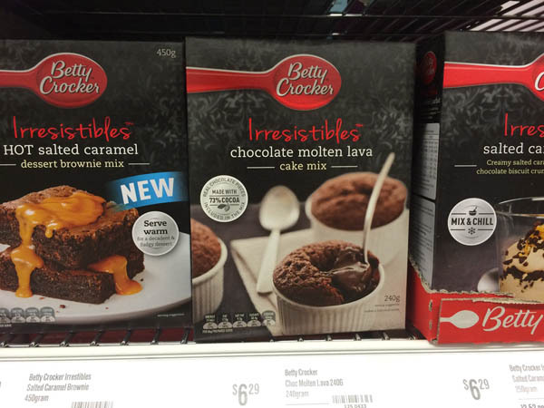 澳大利亚进口巧克力熔岩蛋糕-Betty Crocker Irresistibles巧克力熔岩蛋糕240g